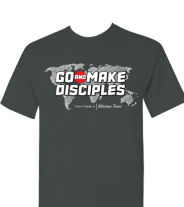 Go and Make Disciples with Scribble Continents design idea